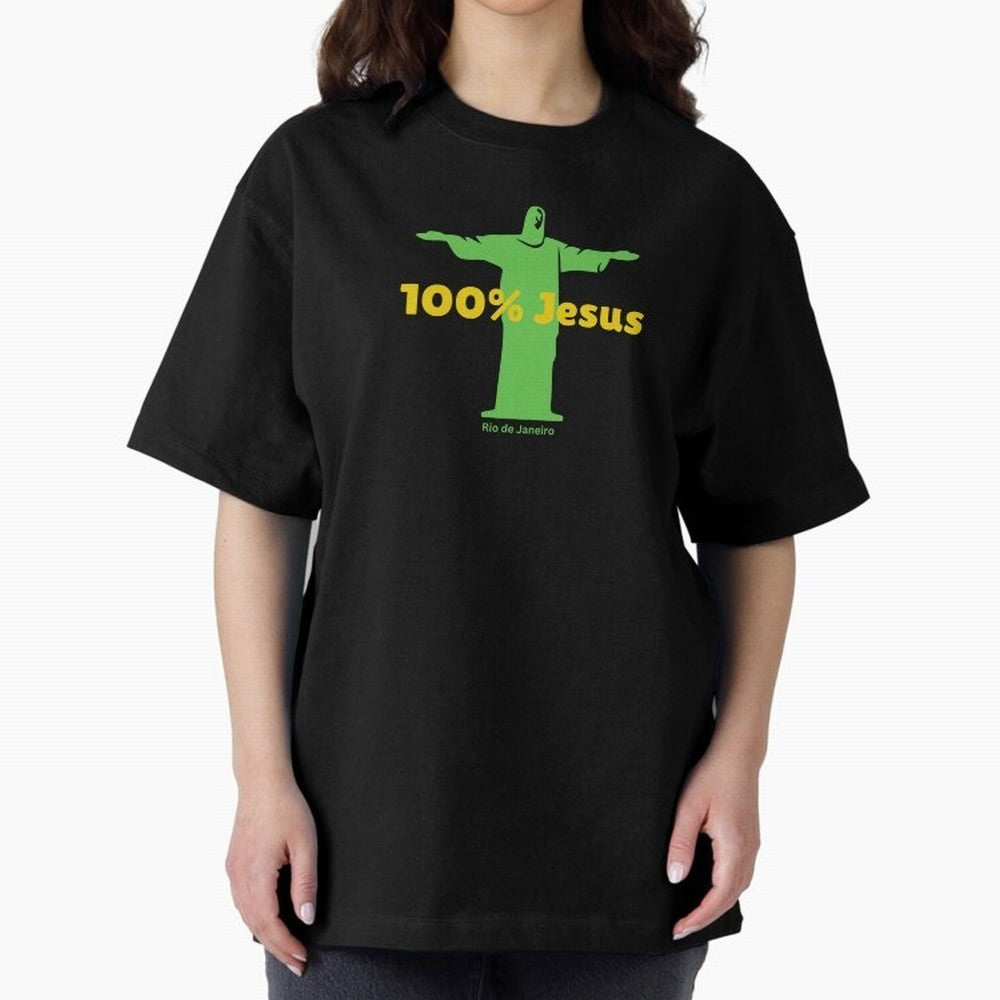 100% Jesus Christ the Redeemer Christian Brazilian Classic T-Shirt Feel the Roar of Match Day Hype around FIFA World Cup 2026, Messi and Cristiano Ronaldo, Argentina and Brazil, Football History, Final Match Energy, Crowd Noise and Once in a