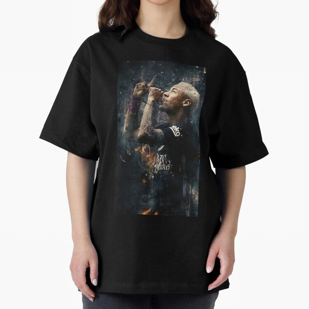 Neymar Junior - Design #o22 Oversized T-Shirt Join the Global Buzz around the FIFA World Cup 2026 Journey through Cristiano Ronaldo Highlights, Portugal Pride, Retro Football Energy, Iconic Rivalries, Trophy Chase Drama and Stadium Atmosphere;