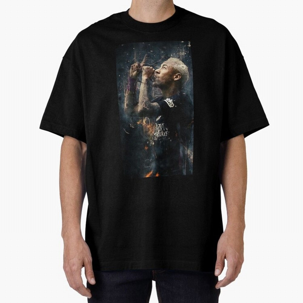 Neymar Junior - Design #o22 Oversized T-Shirt Join the Global Buzz around the FIFA World Cup 2026 Journey through Cristiano Ronaldo Highlights, Portugal Pride, Retro Football Energy, Iconic Rivalries, Trophy Chase Drama and Stadium Atmosphere;