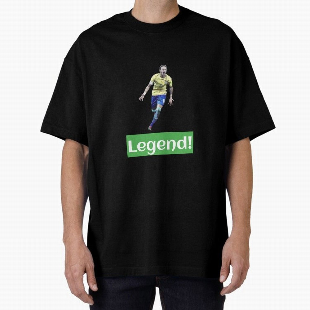 neymar art - neymar illustration T Shirt Oversized T-Shirt Make Your Look Match Match Day Hype around FIFA World Cup 2026 USA Canada Mexico, Haaland, Spain and Netherlands, Supporter Pride, Iconic Celebrations, Legendary Names and Global Match Day