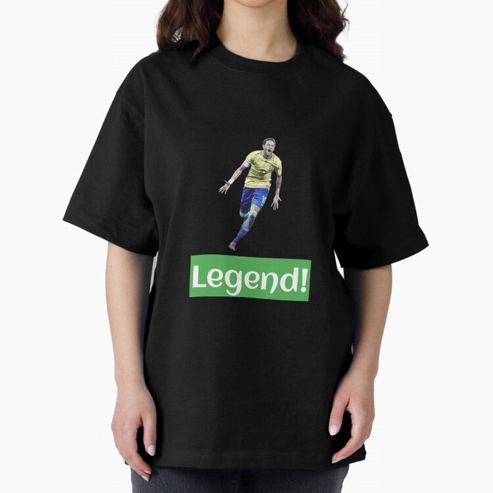 neymar art - neymar illustration T Shirt Oversized T-Shirt Make Your Look Match Match Day Hype around FIFA World Cup 2026 USA Canada Mexico, Haaland, Spain and Netherlands, Supporter Pride, Iconic Celebrations, Legendary Names and Global Match Day