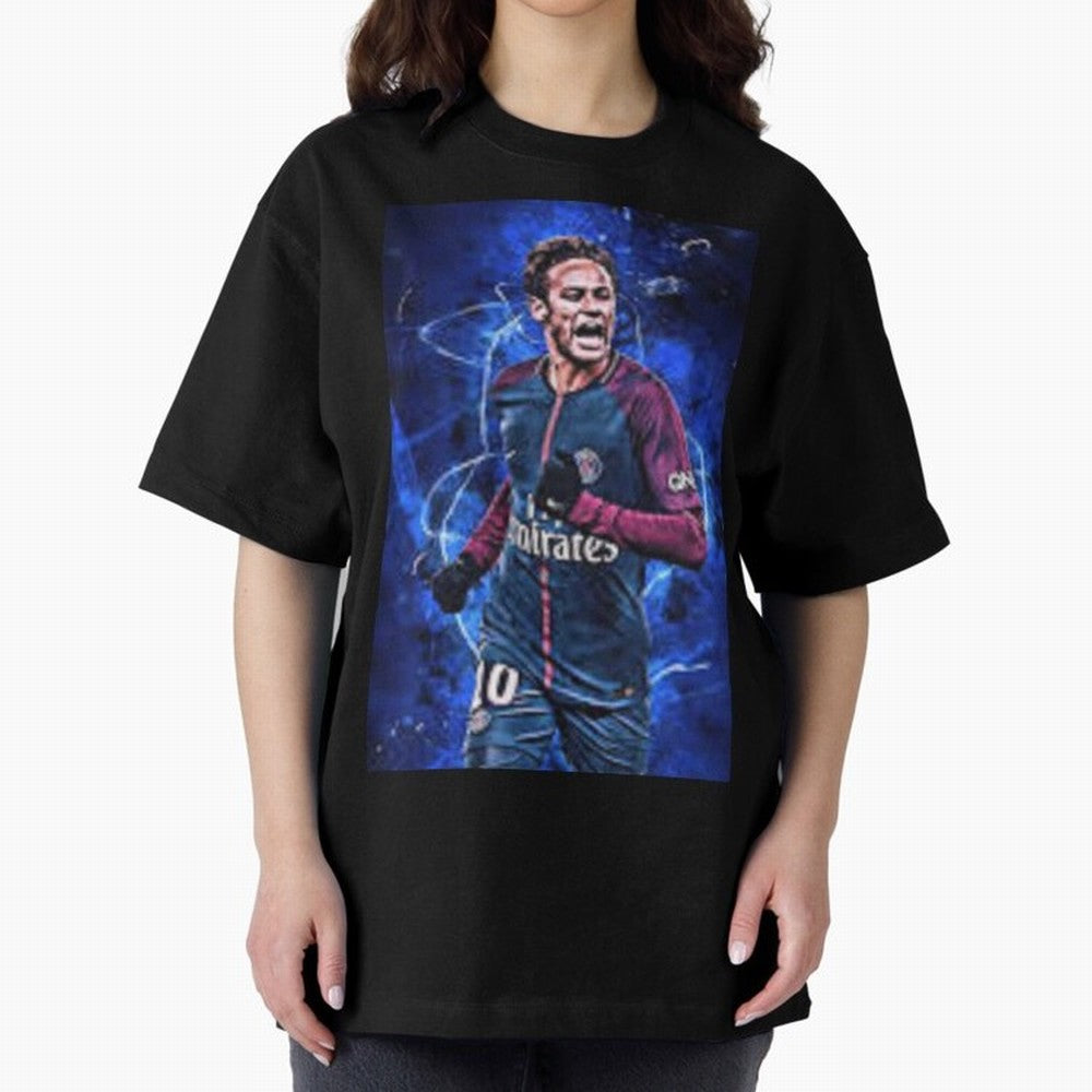 neymar jr art Oversized T-Shirt Discover Match Day Hype around FIFA World Cup 2026 Group Stage, Messi, Argentina and Brazil, Football Festival Excitement, Trophy Ambitions, Country Rivalries and Star Player Buzz; Ideal for Football Dads, Football