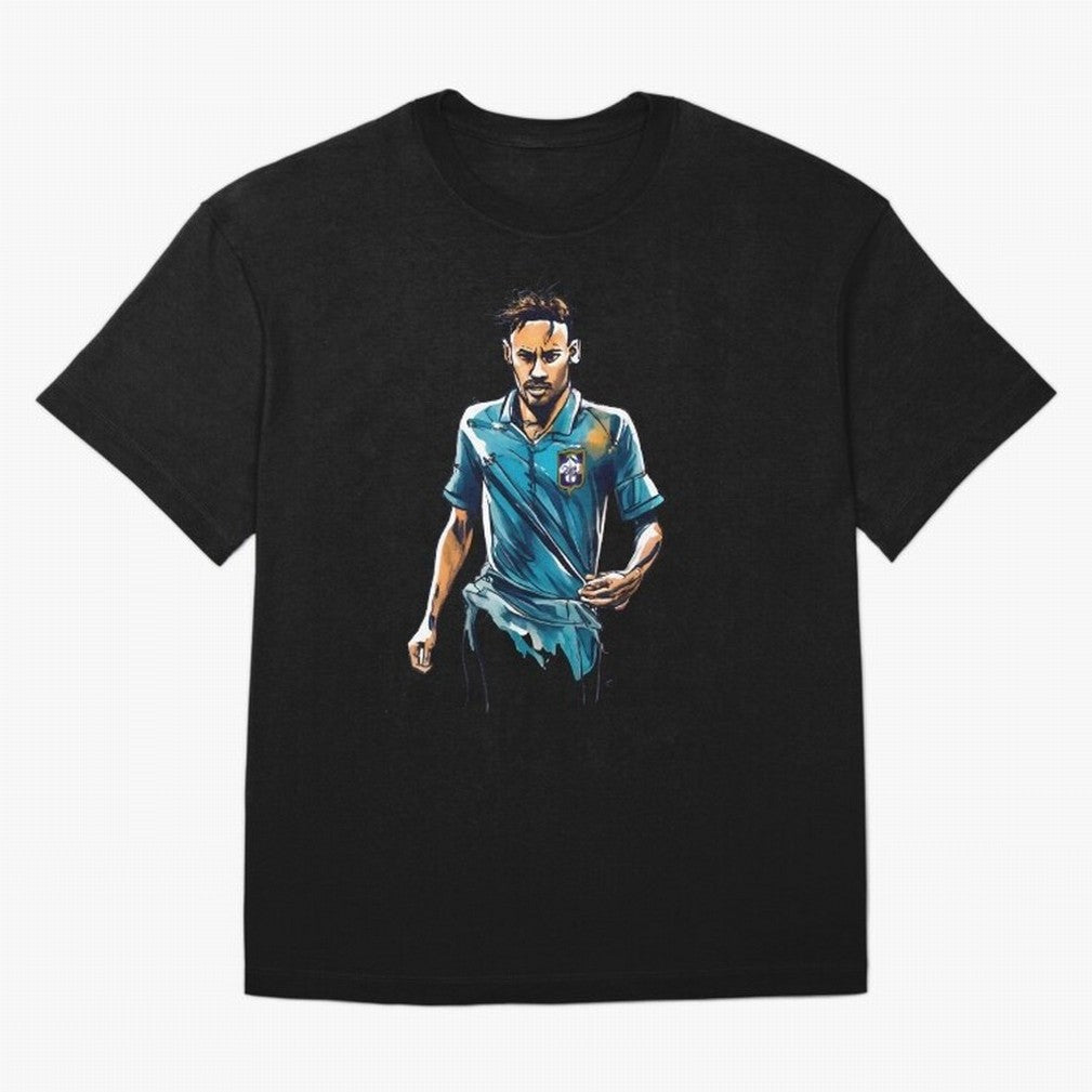Neymar Jr watercolor drawing Classic T-Shirt Show Support during Match Day Hype around FIFA World Cup 2026 USA Canada Mexico, Messi and Cristiano Ronaldo, Argentina, Soccer Culture, Superstar Moments, National Team Dreams and Competitive Fire;