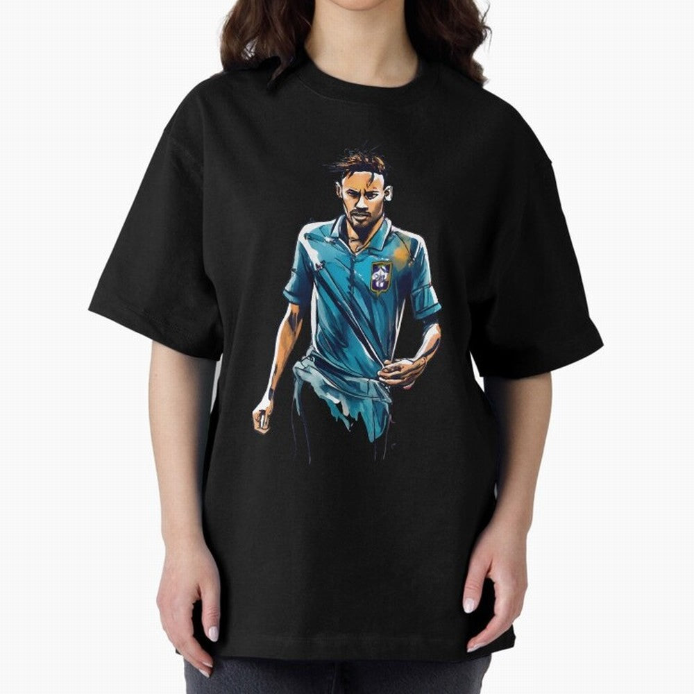 Neymar Jr watercolor drawing Classic T-Shirt Show Support during Match Day Hype around FIFA World Cup 2026 USA Canada Mexico, Messi and Cristiano Ronaldo, Argentina, Soccer Culture, Superstar Moments, National Team Dreams and Competitive Fire;
