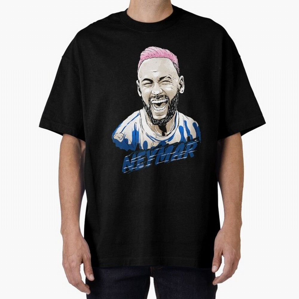 neymar superstar in paris Oversized T-Shirt Share the Excitement of Global Football Passion for FIFA World Cup 2026, Celebrating Neymar, Spain, Vintage Soccer Flavor, Modern Football Stars, National Flags and Final Night Emotion; Ideal for Football