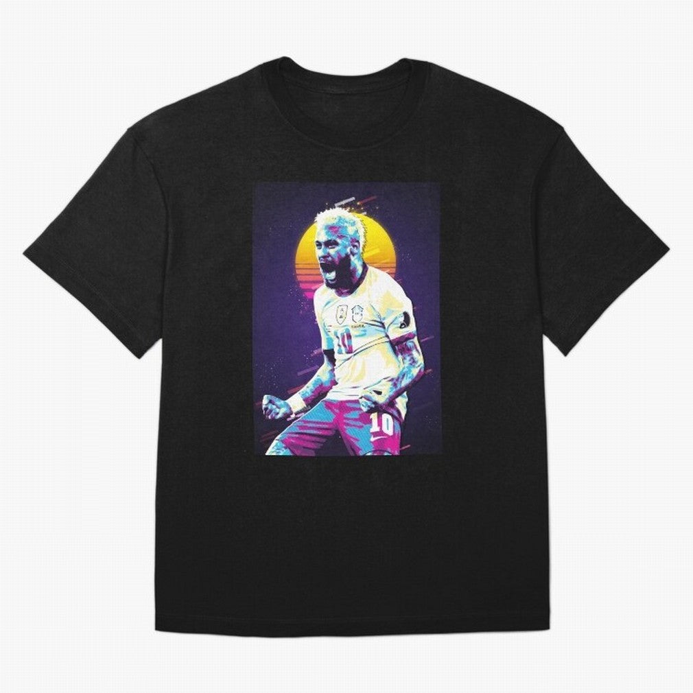 Neymar JR retro 80s Classic T-Shirt Stand Out with Spirit from FIFA World Cup 2026 with Cristiano Ronaldo, Haaland and CR7, France Energy, Retro Football Energy, Iconic Rivalries, Trophy Chase Drama and Stadium Atmosphere; Perfect for Fans,