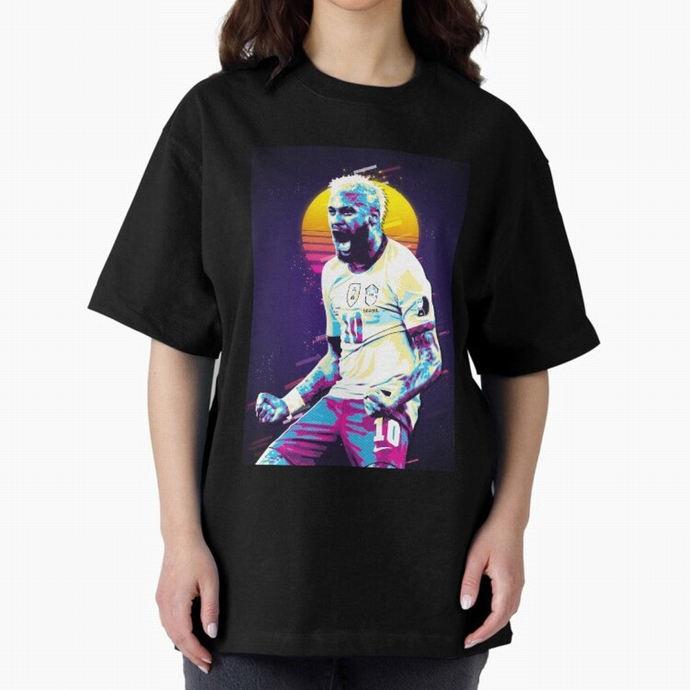 Neymar JR retro 80s Classic T-Shirt Stand Out with Spirit from FIFA World Cup 2026 with Cristiano Ronaldo, Haaland and CR7, France Energy, Retro Football Energy, Iconic Rivalries, Trophy Chase Drama and Stadium Atmosphere; Perfect for Fans,