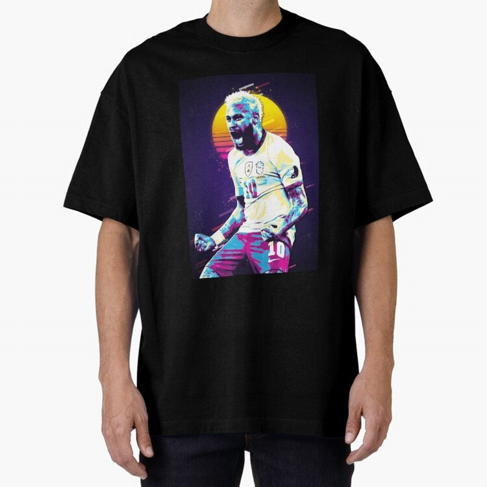 Neymar JR retro 80s Classic T-Shirt Stand Out with Spirit from FIFA World Cup 2026 with Cristiano Ronaldo, Haaland and CR7, France Energy, Retro Football Energy, Iconic Rivalries, Trophy Chase Drama and Stadium Atmosphere; Perfect for Fans,