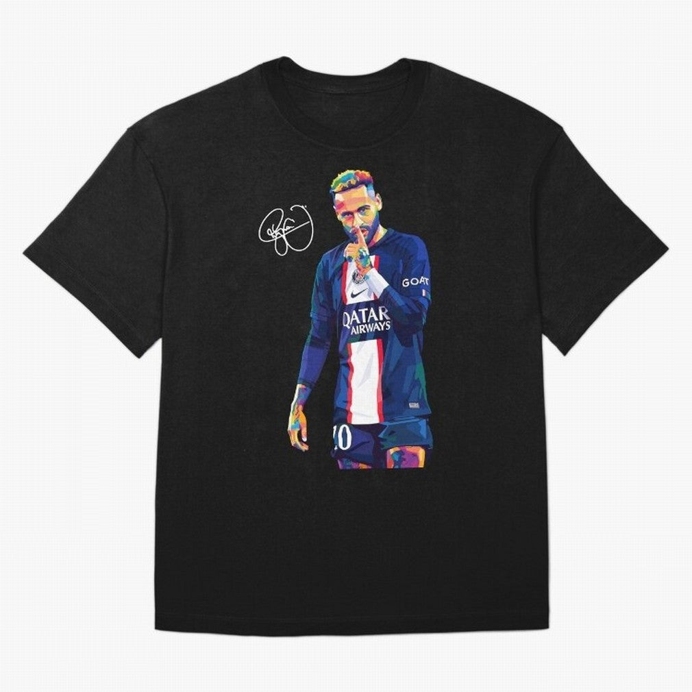 Neymar Jr Wpap Art Classic T-Shirt Stand with Match Day Hype around FIFA World Cup 2026, Messi, Portugal, Spain and Germany, Stadium Memories, Football Loyalty, International Chants and Championship Tradition; Created for Match Day Parties, Soccer