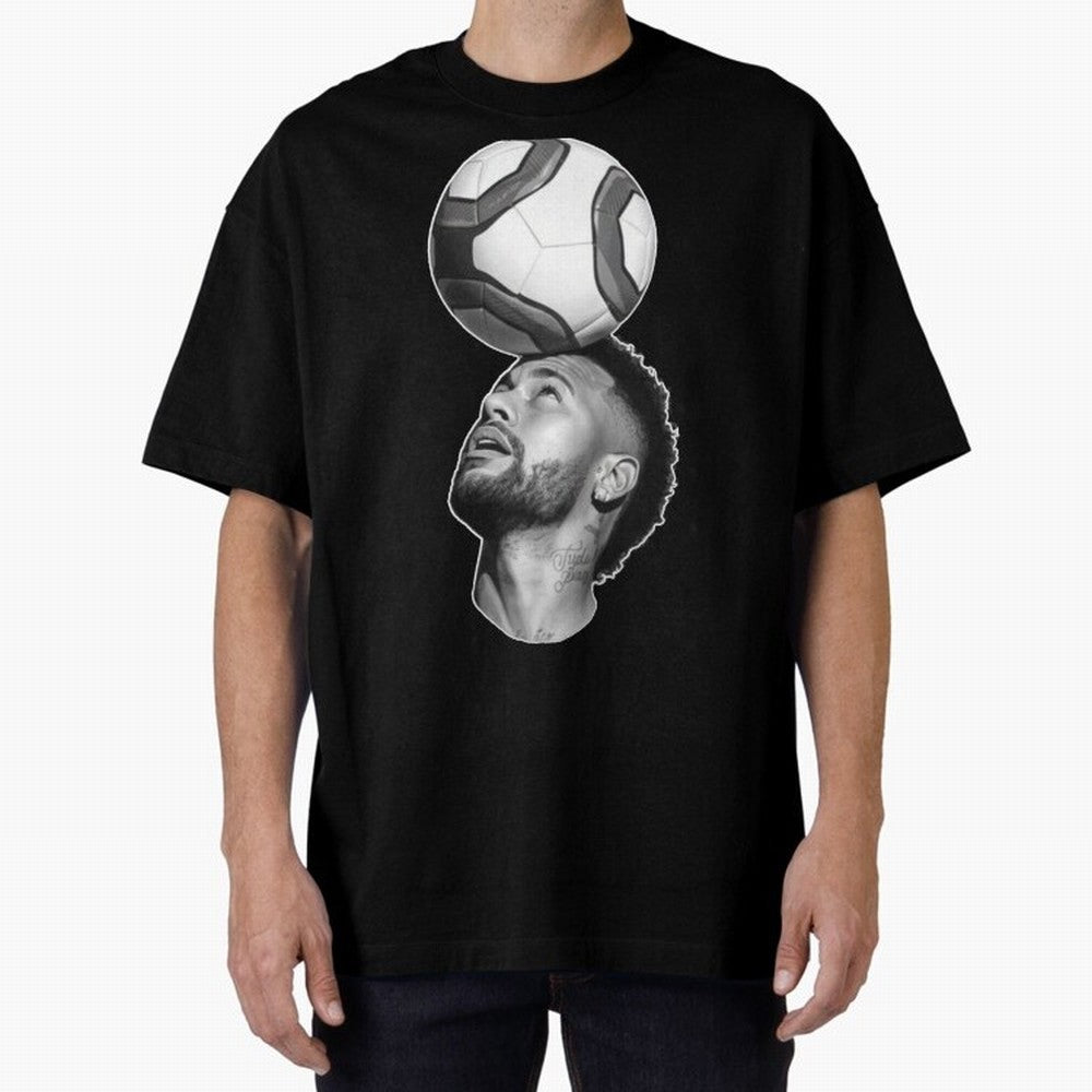 Neymar Jr. ¨C The Art of Balance Oversized T-Shirt Make Memories around FIFA World Cup 2026 USA Canada Mexico for Fans of CR7 and Messi and Argentina and Brazil, Bringing Football History, Final Match Energy, Crowd Noise and Once in a Lifetime
