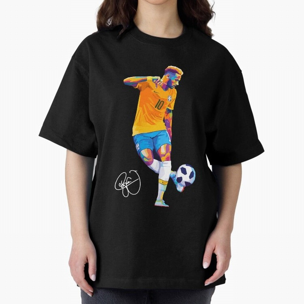 Neymar Jr Footballer Wpap Art Classic T-Shirt Celebrate National Team Dreams in Global Football Passion for FIFA World Cup 2026, Driven by Neymar, Haaland and Cristiano Ronaldo, Argentina and Brazil, Tournament Hype, Historic Matchups, Family