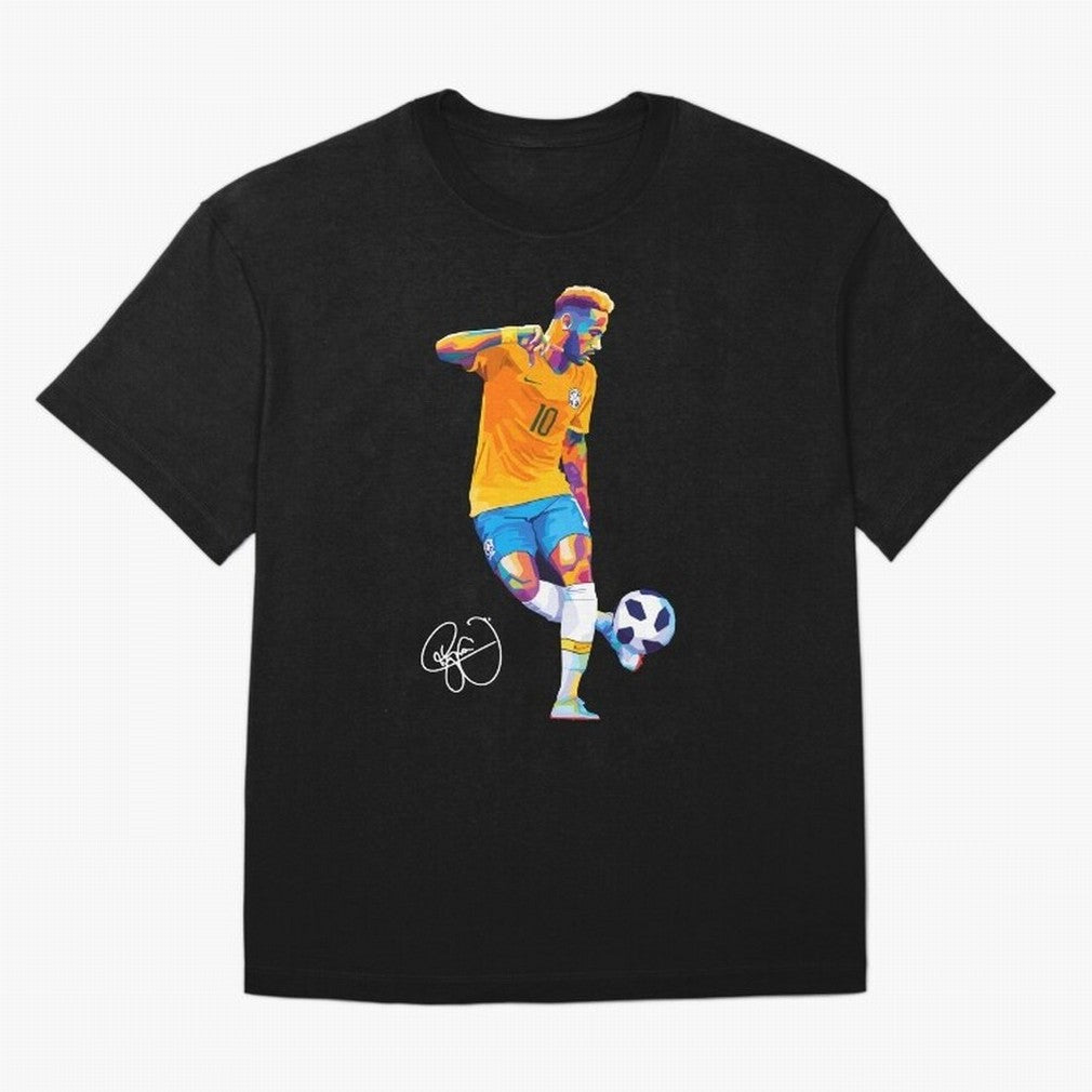 Neymar Jr Footballer Wpap Art Classic T-Shirt Celebrate National Team Dreams in Global Football Passion for FIFA World Cup 2026, Driven by Neymar, Haaland and Cristiano Ronaldo, Argentina and Brazil, Tournament Hype, Historic Matchups, Family