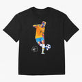 Neymar Jr Footballer Wpap Art Classic T-Shirt Celebrate National Team Dreams in Global Football Passion for FIFA World Cup 2026, Driven by Neymar, Haaland and Cristiano Ronaldo, Argentina and Brazil, Tournament Hype, Historic Matchups, Family