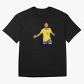 Neymar Jr in Yellow Glory Sticker Oversized T-Shirt Capture FIFA World Cup 2026 Group Stage Spirit, Built around England, Mbappe, Classic Soccer Heritage, Championship Pressure, Fan Loyalty and International Pride; Made for Die Hard Supporters,