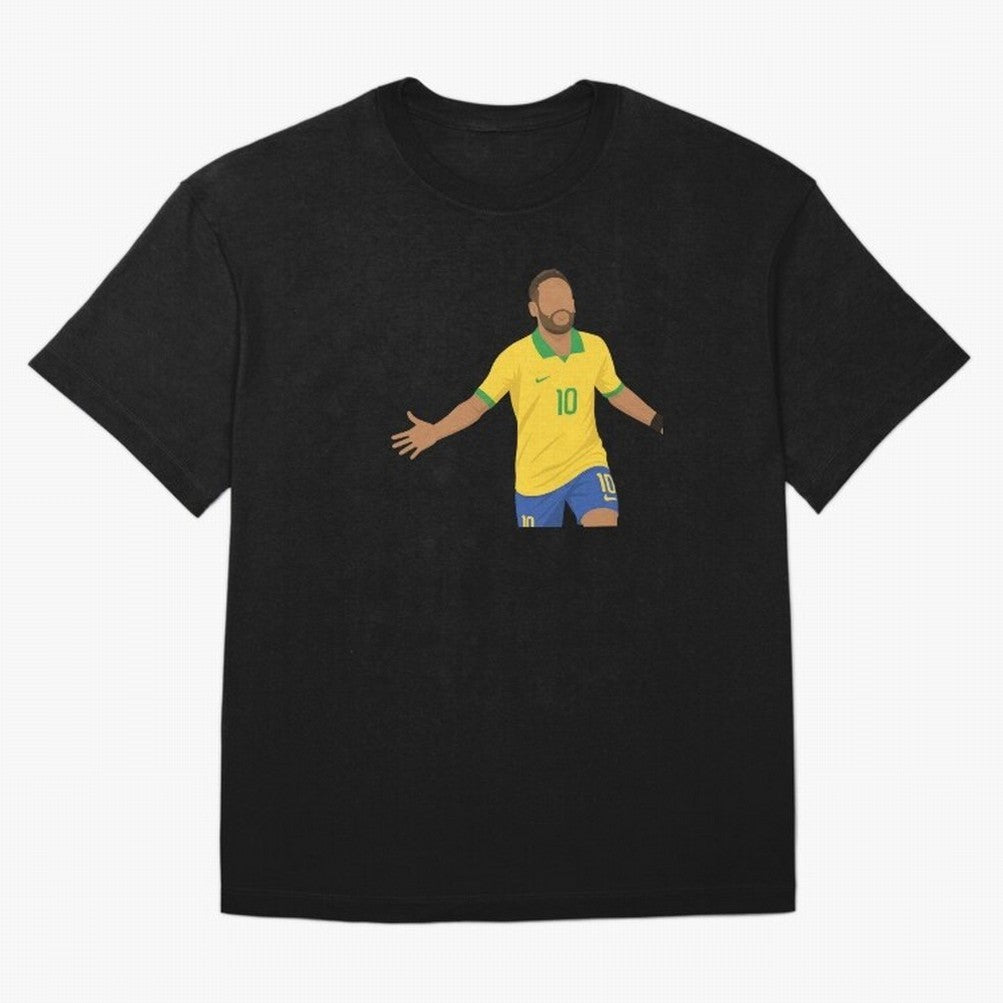 Neymar Jr in Yellow Glory Sticker Oversized T-Shirt Capture FIFA World Cup 2026 Group Stage Spirit, Built around England, Mbappe, Classic Soccer Heritage, Championship Pressure, Fan Loyalty and International Pride; Made for Die Hard Supporters,