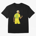Neymar Jr in Yellow Glory Sticker Oversized T-Shirt Feel the Roar of FIFA World Cup 2026 Group Stage Driven by Messi, CR7 and Mbappe, Portugal, Spain and Germany Energy, Vintage Soccer Flavor, Modern Football Stars, National Flags and Final Night
