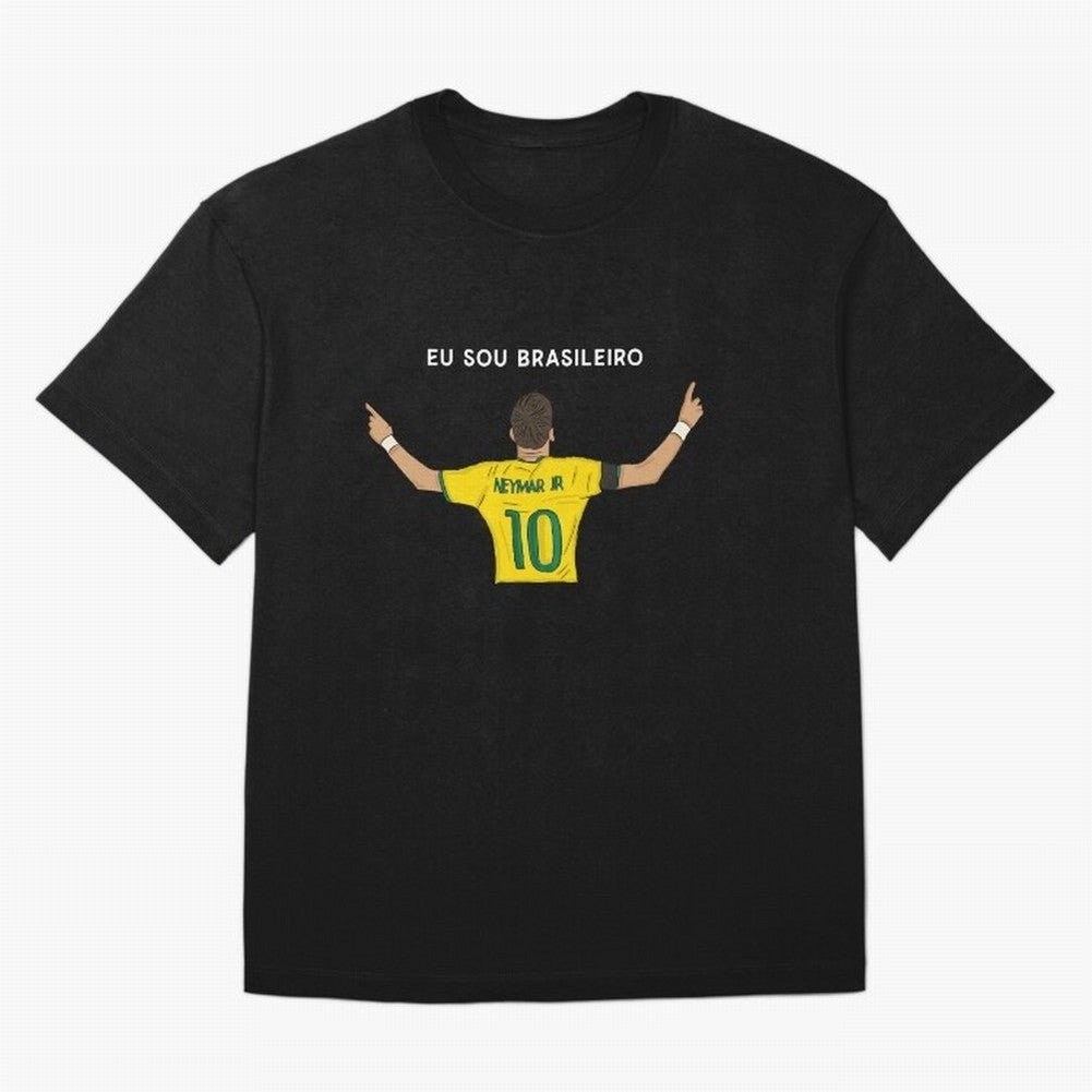 Neymar Jr Brazil Oversized T-Shirt Celebrate Rivalries and Pride in FIFA World Cup 2026 USA Canada Mexico for Fans of Cristiano Ronaldo, Haaland and CR7 and Portugal, Spain and Germany, Bringing Football Festival Excitement, Trophy Ambitions,