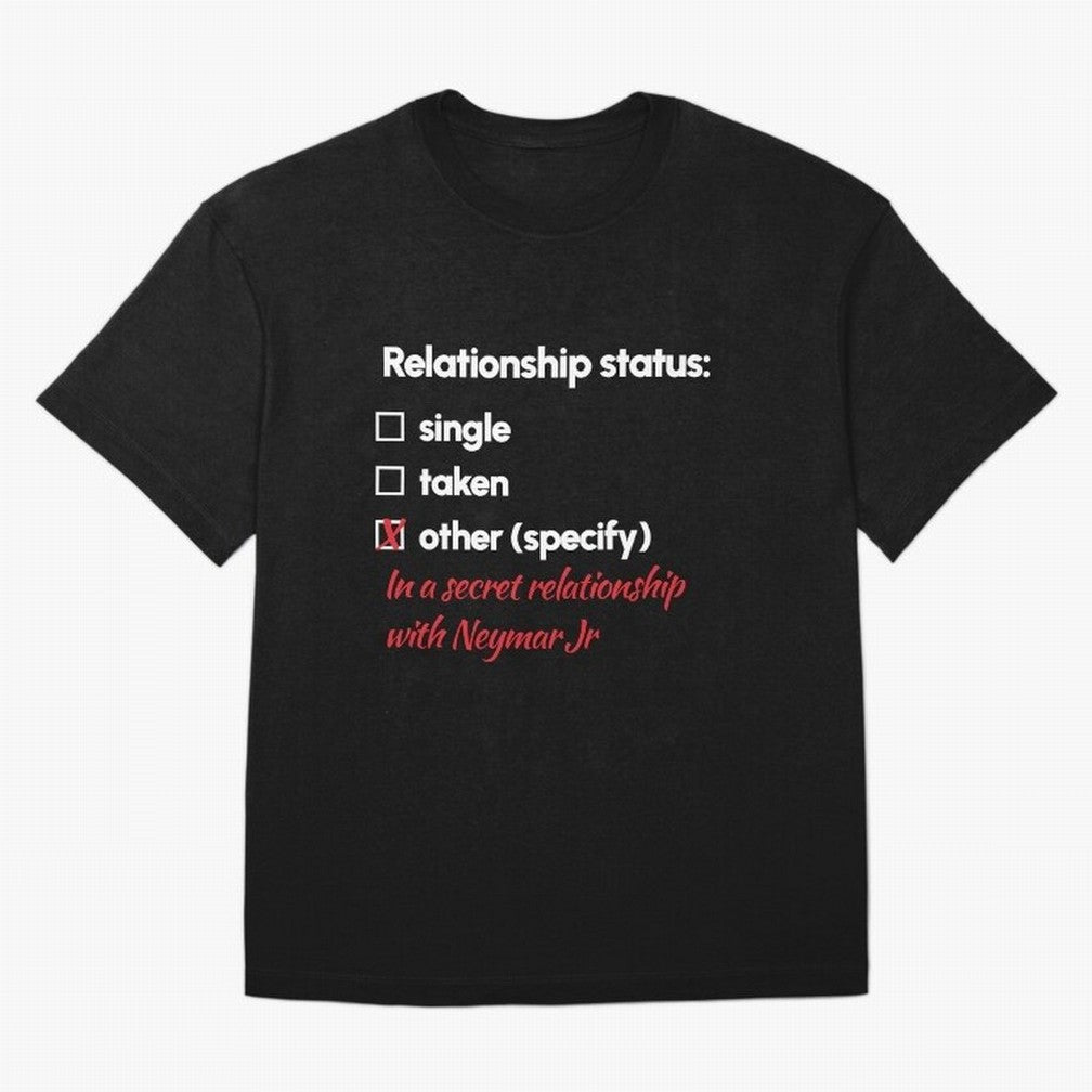 Neymar Jr - Relationship 2 Oversized T-Shirt Follow the Final Road of Match Day Hype around FIFA World Cup 2026 Group Stage, Haaland, Argentina and Brazil, Tournament Hype, Historic Matchups, Family Viewing Parties and Global Sports Pride; Created