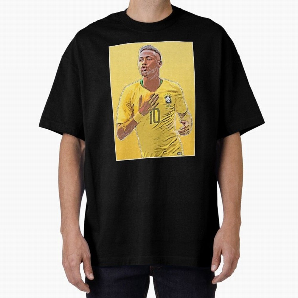 Neymar Oversized T-Shirt Turn Up for the FIFA World Cup 2026 USA Canada Mexico Journey through Messi, CR7 and Mbappe Highlights, Brazil Pride, Retro Football Energy, Iconic Rivalries, Trophy Chase Drama and Stadium Atmosphere; Made for Collectors