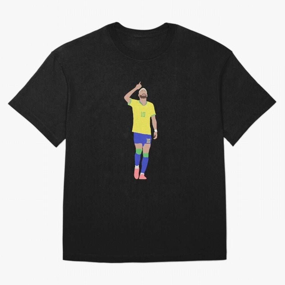 Neymar Brazil Football Captain Oversized T-Shirt Relive Match Day Hype around FIFA World Cup 2026 USA Canada Mexico, Neymar, England, France and Netherlands, Champion Mindset, Group Stage Buzz, Knockout Tension and Passionate Fan Culture; Ideal for