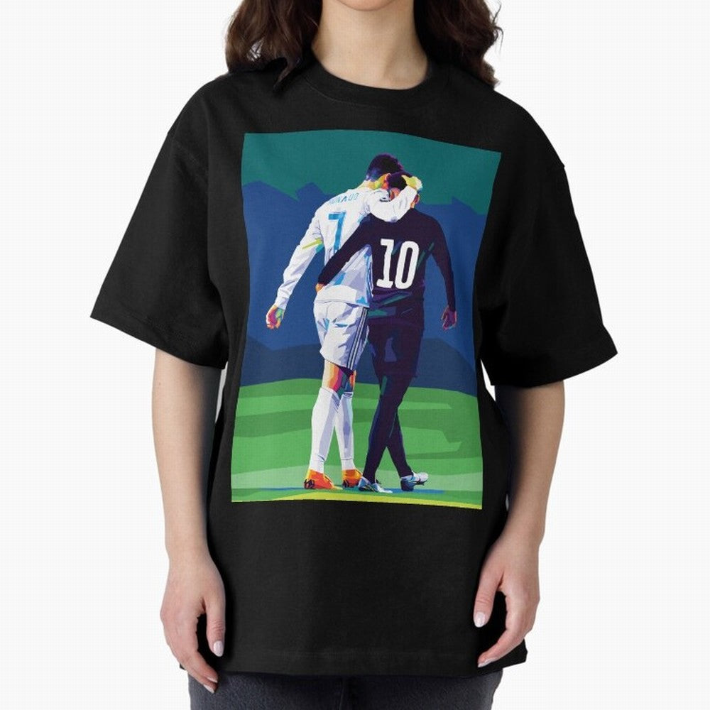 Ronaldo x Neymar Wpap Art Classic T-Shirt Remember Iconic Moments from FIFA World Cup 2026 for Fans of Haaland and Mbappe and Argentina and Brazil, Bringing Championship Spirit, Famous Goals, Roaring Crowds and International Football Unity; Made
