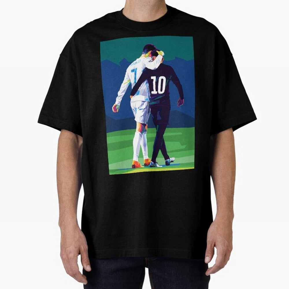 Ronaldo x Neymar Wpap Art Classic T-Shirt Remember Iconic Moments from FIFA World Cup 2026 for Fans of Haaland and Mbappe and Argentina and Brazil, Bringing Championship Spirit, Famous Goals, Roaring Crowds and International Football Unity; Made
