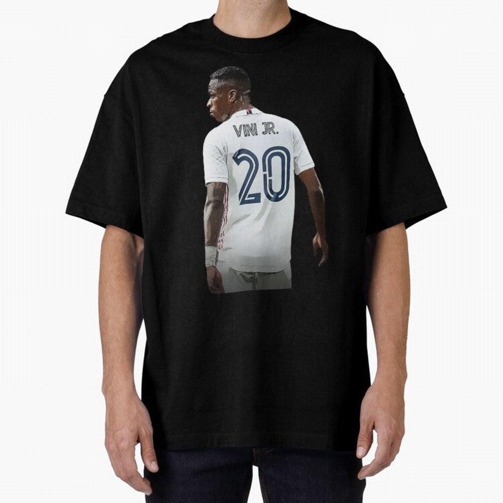 Vinicius Jr 20 - Madrid Classic T-Shirt Cheer through Every Moment of FIFA World Cup 2026 USA Canada Mexico Spirit, Highlighting Portugal, Mbappe, Retro Football Energy, Iconic Rivalries, Trophy Chase Drama and Stadium Atmosphere; Made for