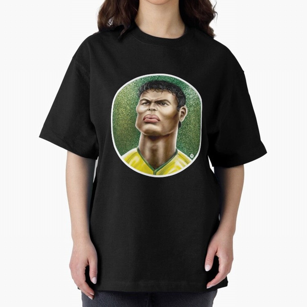 Footballicature : Thiago Silva Classic T-Shirt Share FIFA World Cup 2026 Group Stage with CR7 and Messi, Portugal, Spain and Germany Energy, Soccer Culture, Superstar Moments, National Team Dreams and Competitive Fire; Made for Die Hard Supporters,