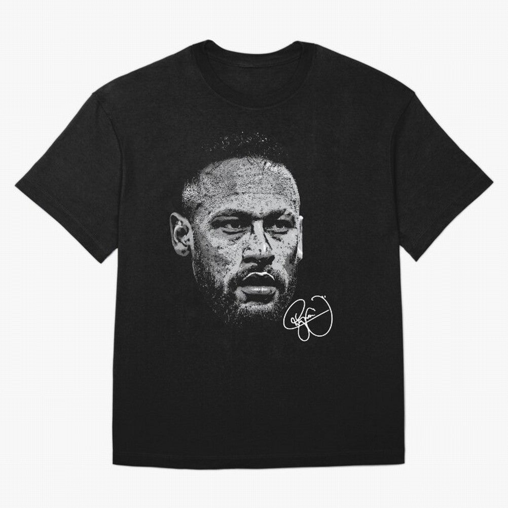 Neymar Signed Oversized T-Shirt Celebrate Supporters United by Global Football Passion for FIFA World Cup 2026 USA Canada Mexico, Filled with Cristiano Ronaldo, Haaland and CR7, England, France and Netherlands, Vintage Soccer Flavor, Modern