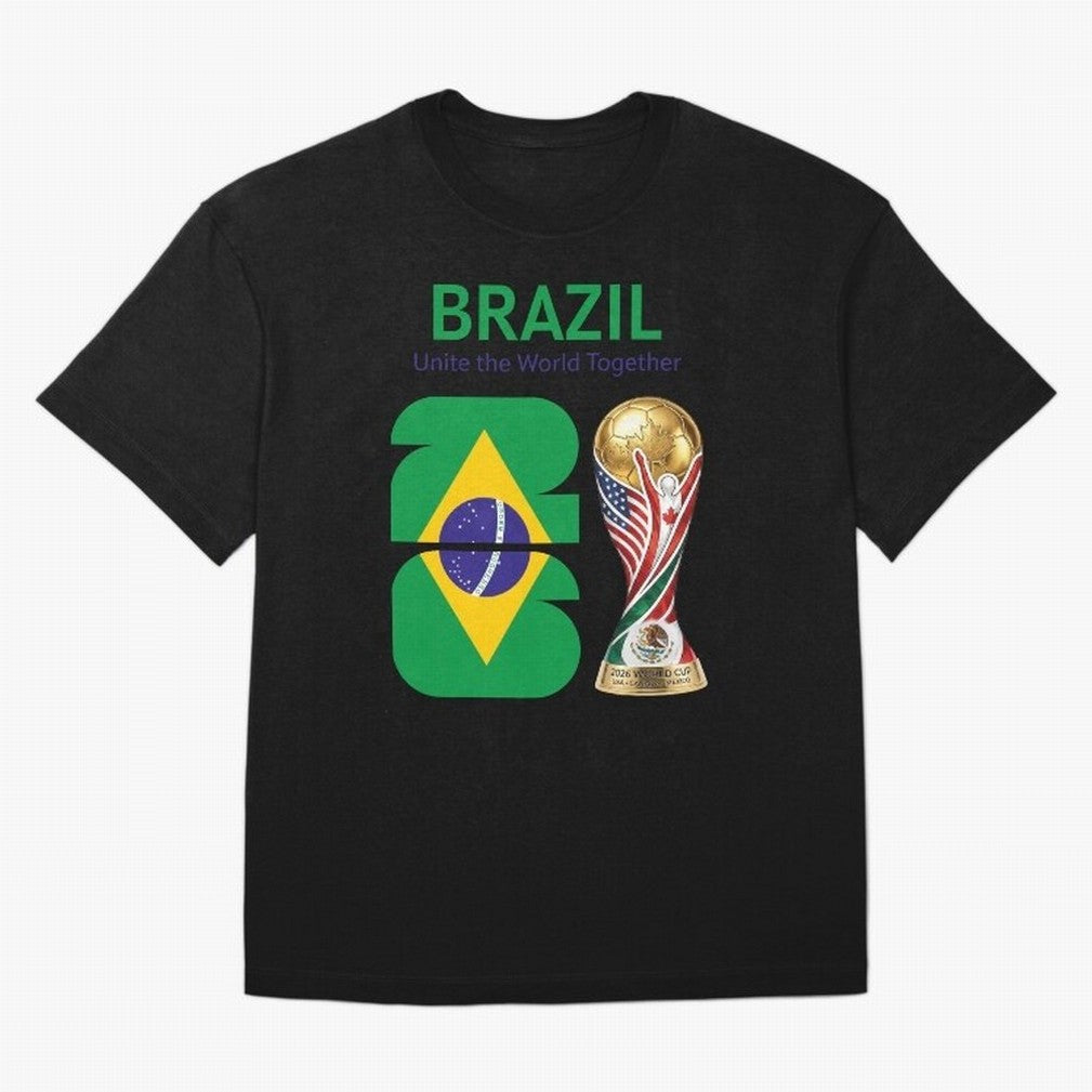 World Cup 2026, IMG 018, BRAZIL 002 Oversized T-Shirt Carry National Pride through FIFA World Cup 2026 USA Canada Mexico Spirit, Inspired by Germany, Mbappe and Neymar, Game Day Rituals, Football Legends, Country Pride and the Road to the Final;