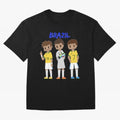 Brazil Essential T-Shirt Bring Global Tournament Vibes to Global Football Passion for FIFA World Cup 2026 Group Stage, Centered on Haaland and Mbappe, Argentina and Brazil, Sports Nostalgia, International Competition, Famous Players and