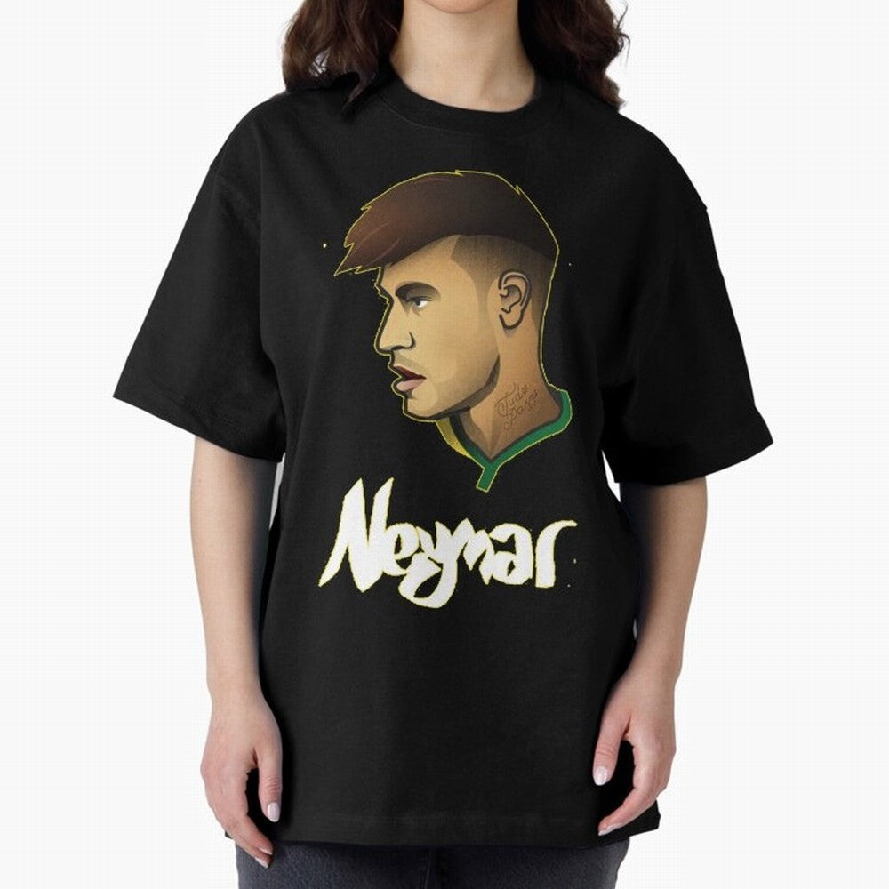 Neymar jr Team Brazil Oversized T-Shirt Enjoy the Biggest Football Party of FIFA World Cup 2026 Group Stage Featuring Messi, Neymar and Mbappe, England, France and Netherlands Energy, Match Day Excitement, Supporter Culture, Golden Goals and Global