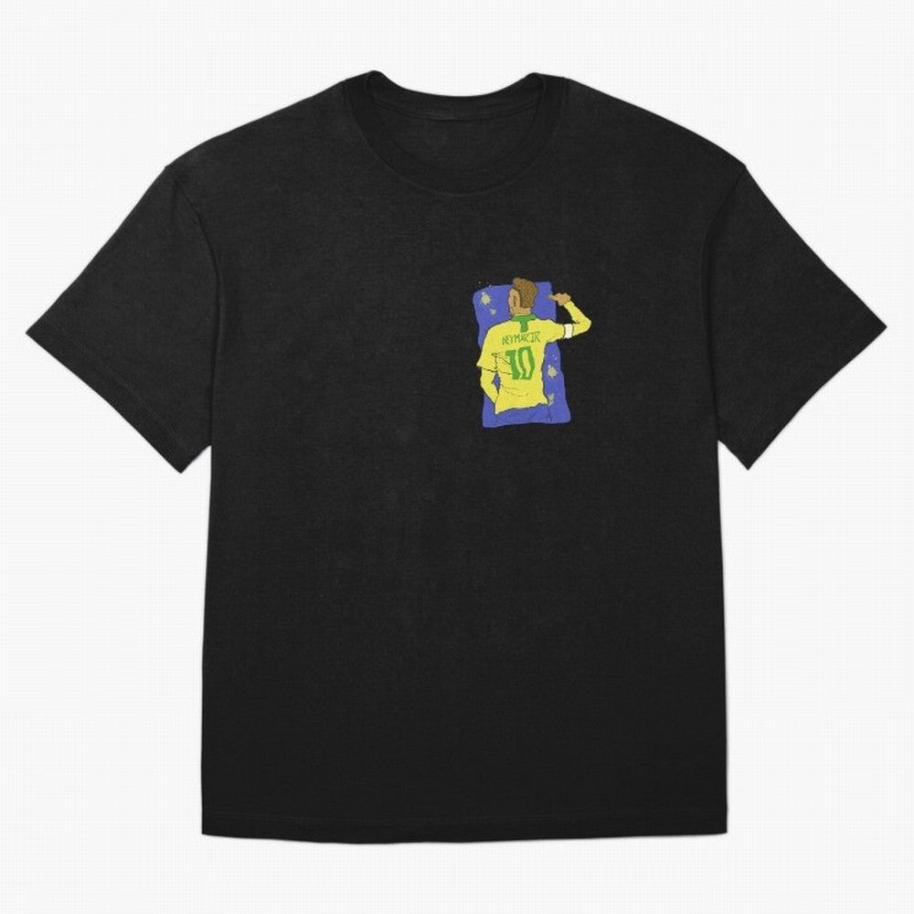 Neymar Jr. in Brazilian Glory Oversized T-Shirt Bring Home FIFA World Cup 2026 Spirit, Filled with Argentina, Messi, CR7 and Mbappe, Retro Football Energy, Iconic Rivalries, Trophy Chase Drama and Stadium Atmosphere; Created for Match Day Parties,