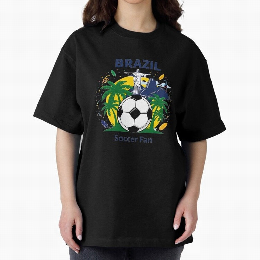 Brazil Soccer Fan T-shirt Classic T-Shirt Stand Proud for FIFA World Cup 2026 USA Canada Mexico Spirit, Made for France, CR7, Stadium Memories, Football Loyalty, International Chants and Championship Tradition; Great for Supporters Who Love