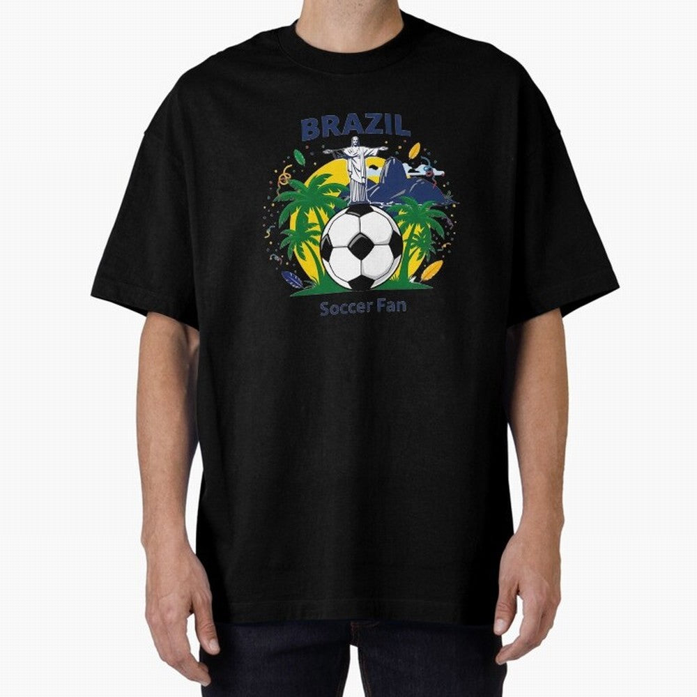 Brazil Soccer Fan T-shirt Classic T-Shirt Stand Proud for FIFA World Cup 2026 USA Canada Mexico Spirit, Made for France, CR7, Stadium Memories, Football Loyalty, International Chants and Championship Tradition; Great for Supporters Who Love