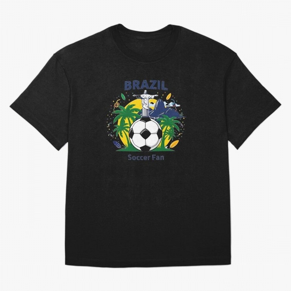 Brazil Soccer Fan T-shirt Classic T-Shirt Stand Proud for FIFA World Cup 2026 USA Canada Mexico Spirit, Made for France, CR7, Stadium Memories, Football Loyalty, International Chants and Championship Tradition; Great for Supporters Who Love