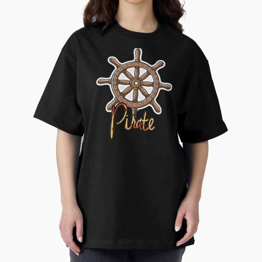 pirate, steering wheel, wheel, pirates of the Caribbean, Brandon brown, wooden, fashionista pop art, neymar jr art, Oversized T-Shirt Step into FIFA World Cup 2026 Capturing Messi, CR7 and Mbappe, England and Germany Energy, Soccer Culture,