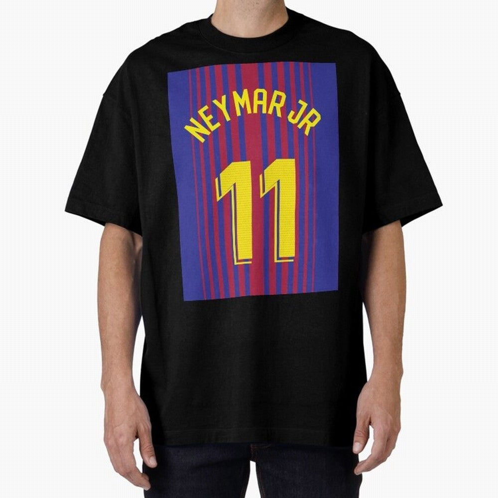NEYMAR JR FOOTBALL SOCCER JERSEY BARCELONA Oversized T-Shirt Represent the Passion of Global Football Passion for FIFA World Cup 2026 USA Canada Mexico, Centered on Haaland, Argentina, Global Supporter Spirit, Legendary Goals, National Colors and