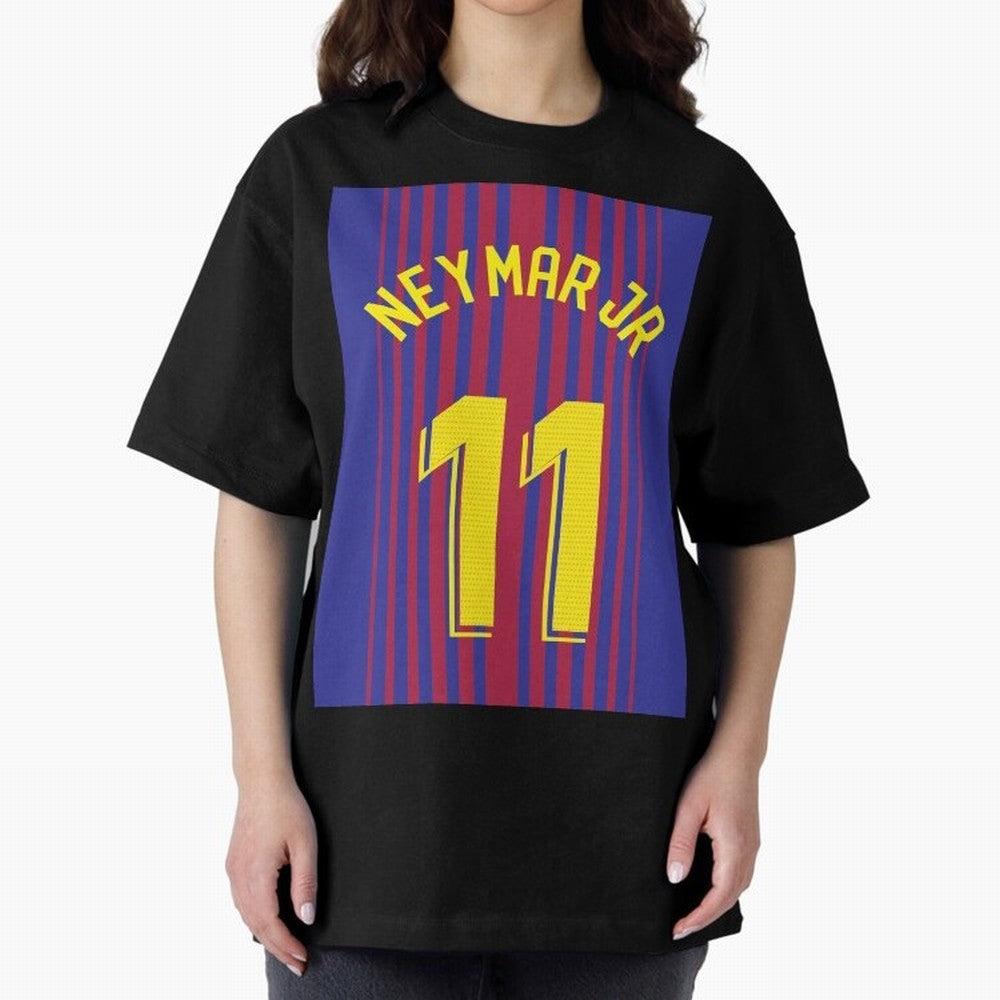 NEYMAR JR FOOTBALL SOCCER JERSEY BARCELONA Oversized T-Shirt Represent the Passion of Global Football Passion for FIFA World Cup 2026 USA Canada Mexico, Centered on Haaland, Argentina, Global Supporter Spirit, Legendary Goals, National Colors and