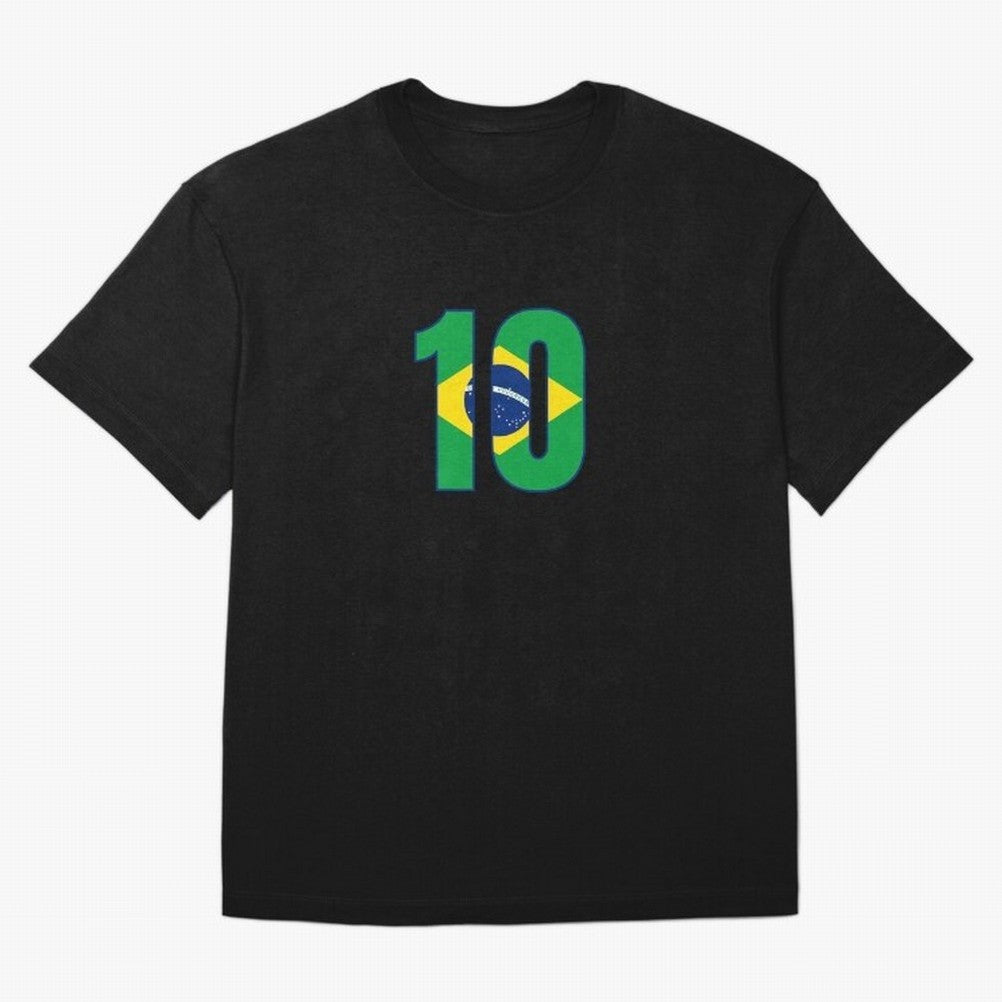 10 - Neymar JR - Brazil Flag Classic T-Shirt Honor the Beautiful Game during the FIFA World Cup 2026 USA Canada Mexico Journey through CR7 and Messi Highlights, England, France and Netherlands Pride, Stadium Memories, Football Loyalty,