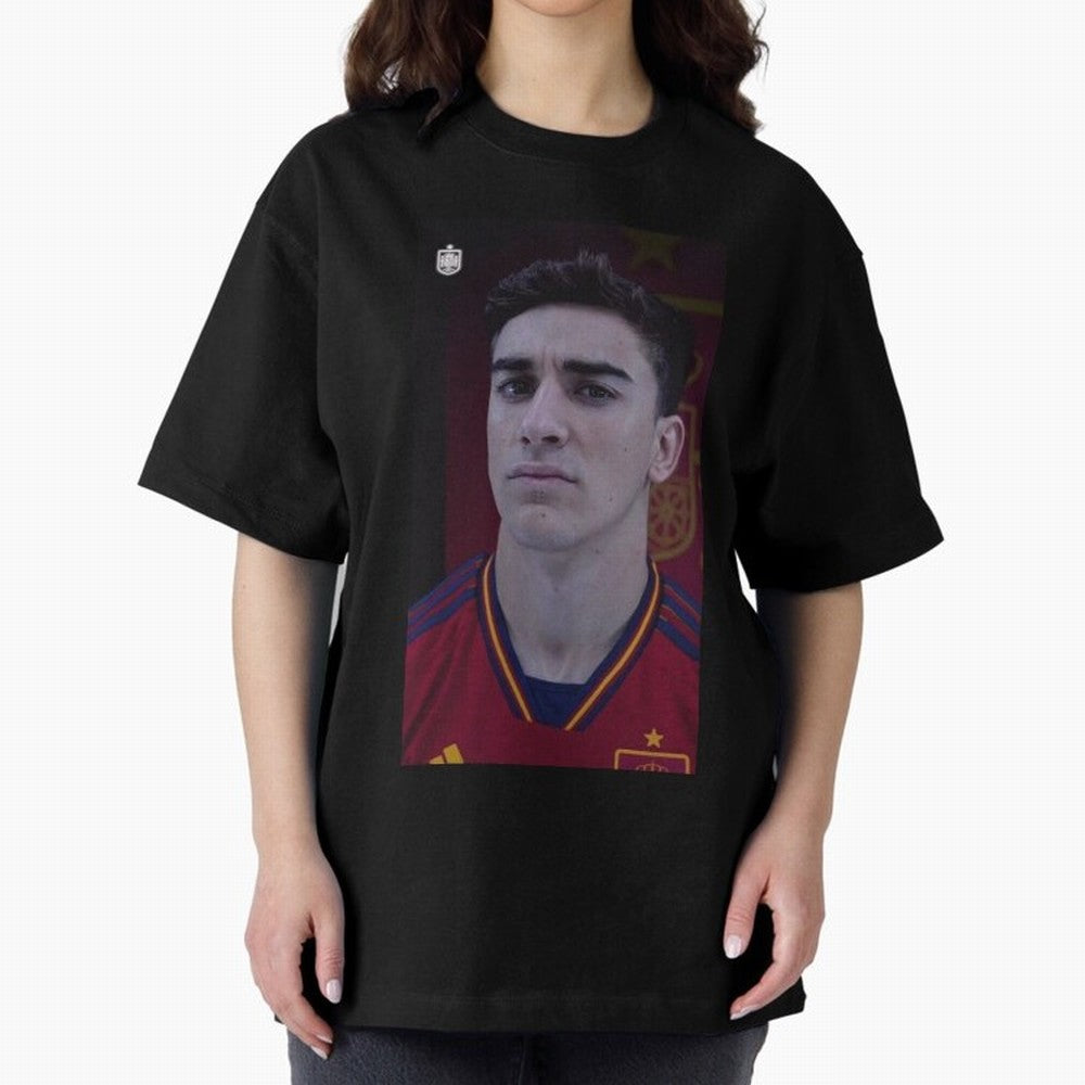 gavi Boxy T-Shirt Relive Legendary Nights from FIFA World Cup 2026 for Fans of Cristiano Ronaldo, Haaland and CR7 and Spain and Netherlands, Bringing Vintage Soccer Flavor, Modern Football Stars, National Flags and Final Night Emotion; Ideal for