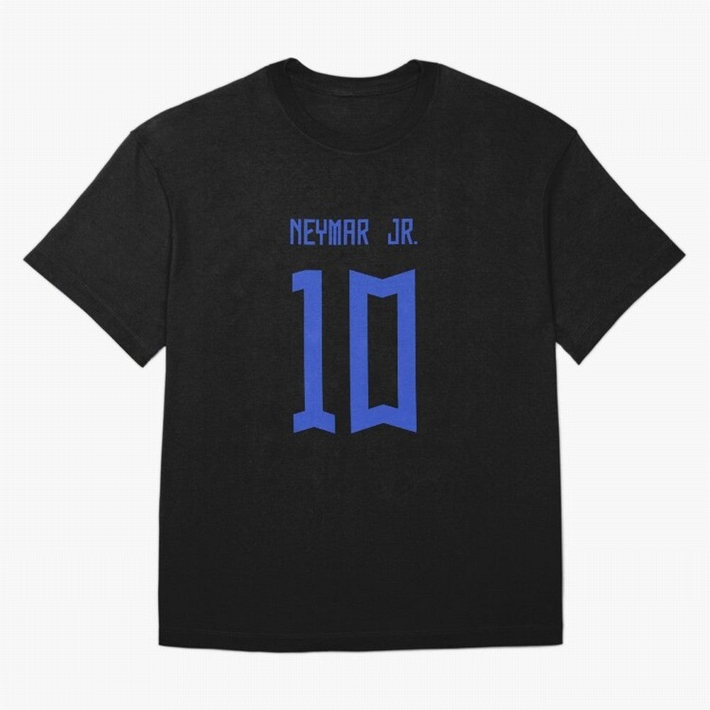 Neymar Jr Brazil White Jersey 2023 Oversized T-Shirt Relive Legendary Nights from FIFA World Cup 2026 Spirit, Driven by Germany, Mbappe, Championship Spirit, Famous Goals, Roaring Crowds and International Football Unity; Great for Supporters Who