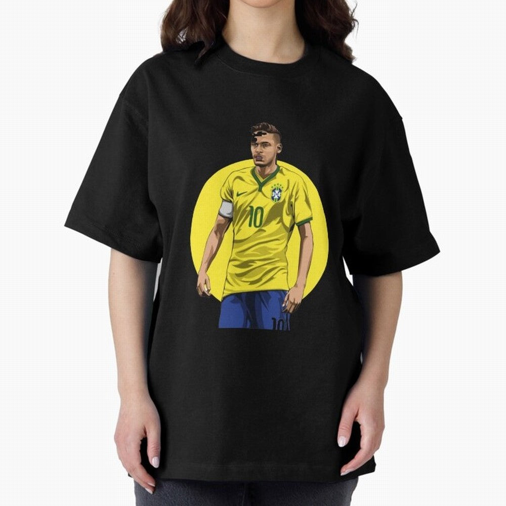 Neymar Jr. Magic: Exclusive Sticker Collection Classic T-Shirt Honor Football Greatness during Match Day Hype around FIFA World Cup 2026 Group Stage, Mbappe and Neymar, France and Portugal, Global Supporter Spirit, Legendary Goals, National Colors