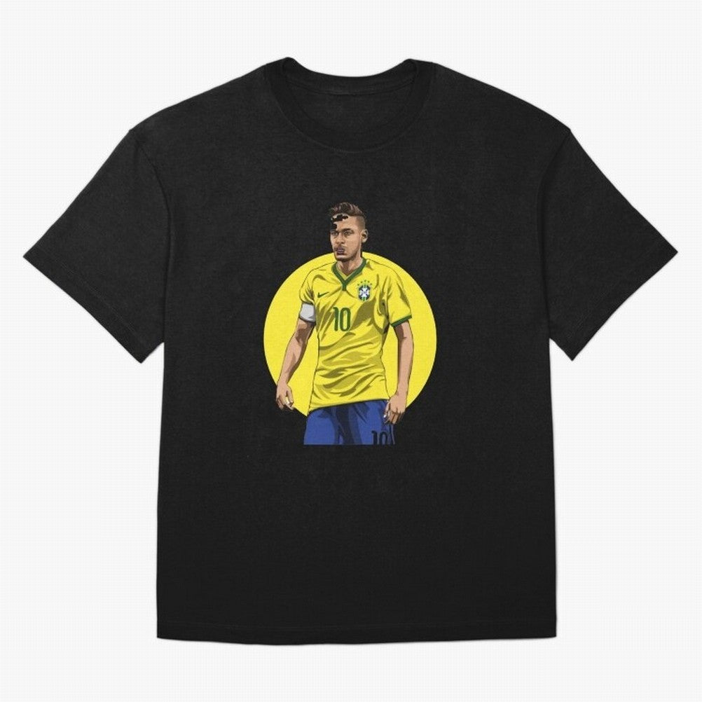Neymar Jr. Magic: Exclusive Sticker Collection Classic T-Shirt Honor Football Greatness during Match Day Hype around FIFA World Cup 2026 Group Stage, Mbappe and Neymar, France and Portugal, Global Supporter Spirit, Legendary Goals, National Colors