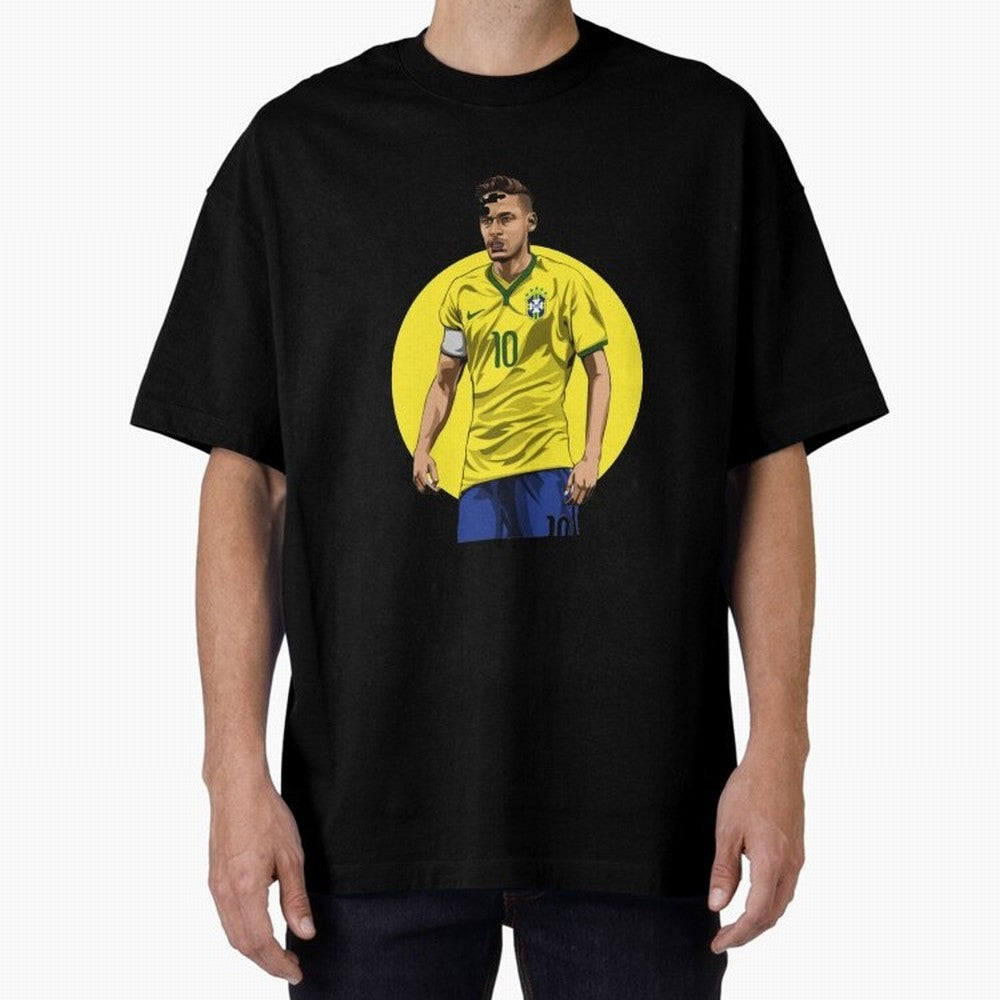 Neymar Jr. Magic: Exclusive Sticker Collection Classic T-Shirt Honor Football Greatness during Match Day Hype around FIFA World Cup 2026 Group Stage, Mbappe and Neymar, France and Portugal, Global Supporter Spirit, Legendary Goals, National Colors