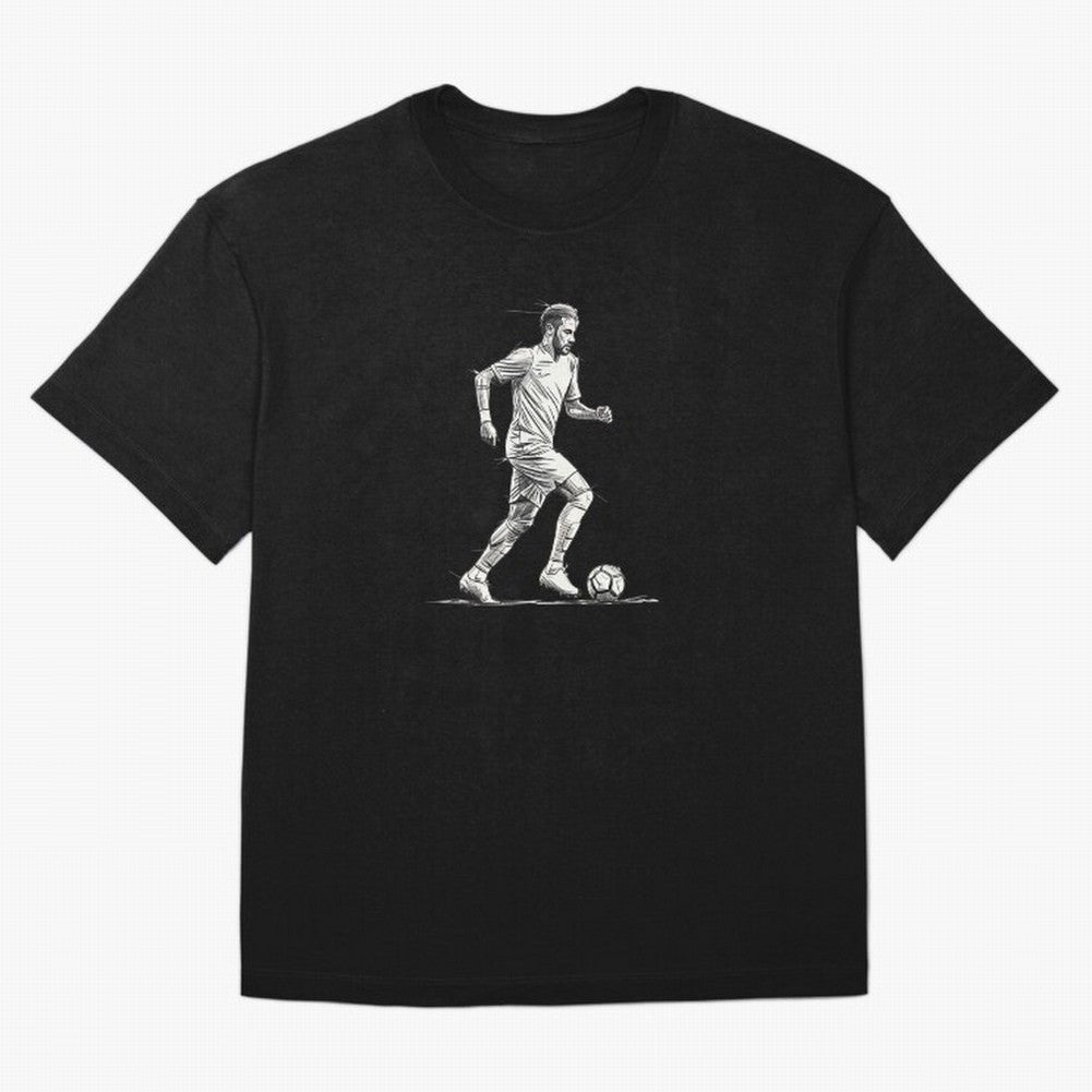 Neymar Jr. - The Dribble King Sketch Classic T-Shirt Elevate Match Day Hype around FIFA World Cup 2026 USA Canada Mexico, CR7 and Messi, England, Fan Favorite Moments, National Team Passion, Big Match Drama and Soccer History; Built for Supporters