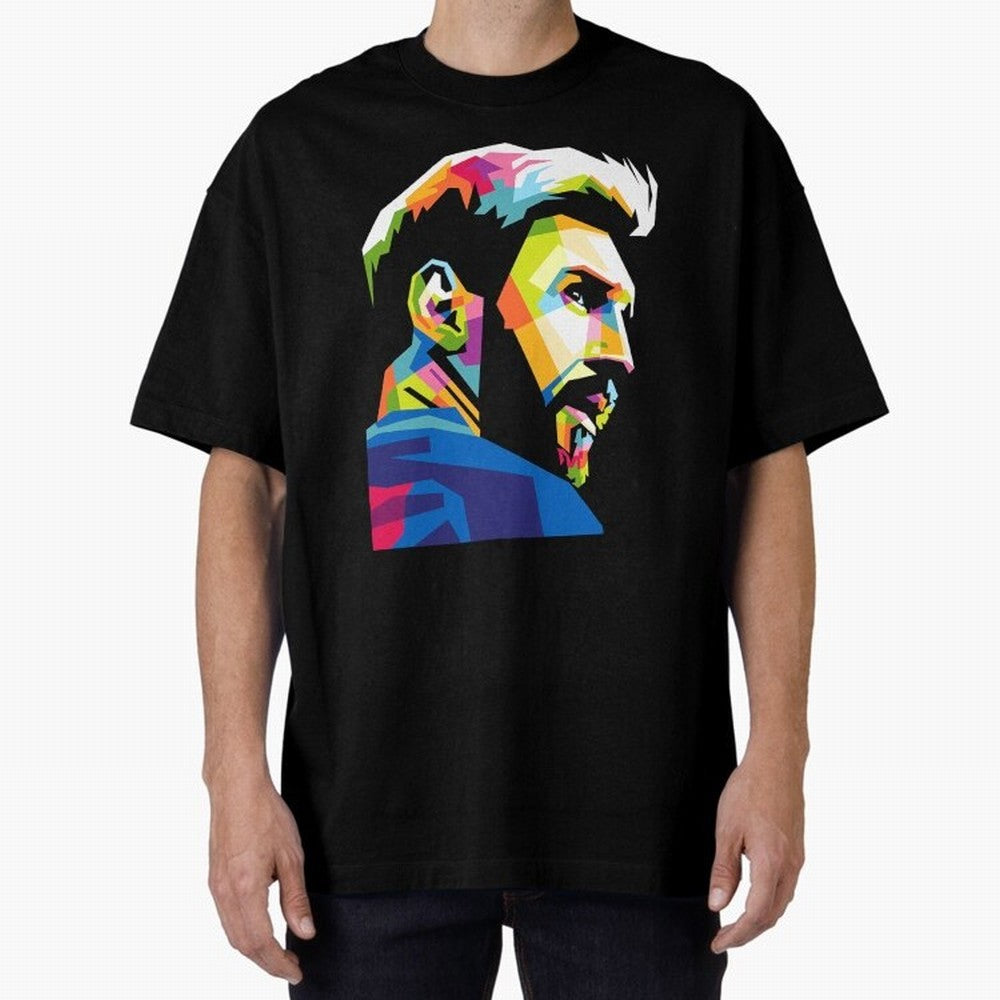 Wpap Leo Messi Graphic Oversized T-Shirt Fuel Your Fan Pride for FIFA World Cup 2026 USA Canada Mexico Driven by Messi and Cristiano Ronaldo, France Energy, Goal Celebration Energy, Supporter Heritage, Football Icons and Worldwide Tournament Joy;