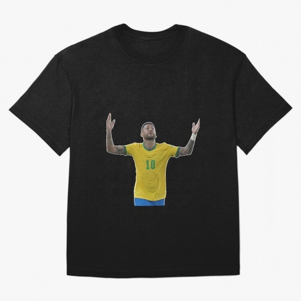 Neymar Jr. - Football Superstar Oversized T-Shirt Stand Out with Spirit from Global Football Passion for FIFA World Cup 2026 Group Stage, Built around Messi, CR7 and Mbappe, France, Global Supporter Spirit, Legendary Goals, National Colors and