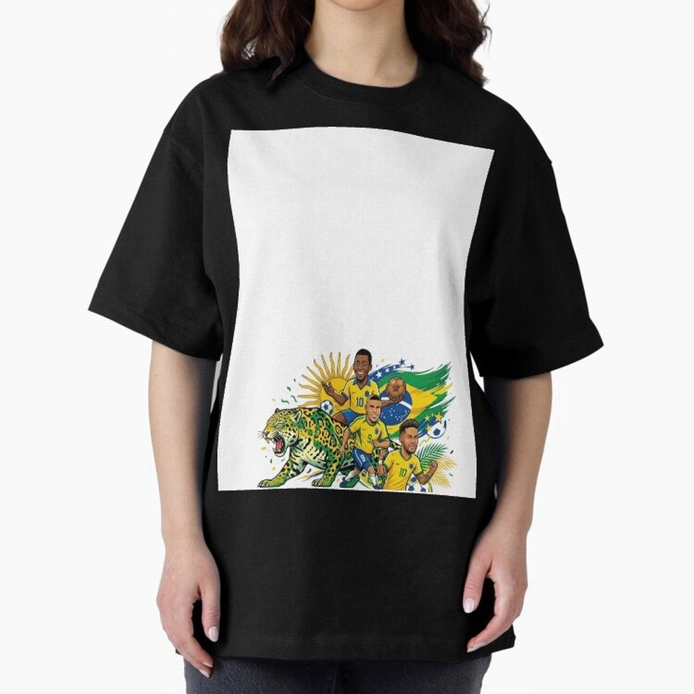 Unleash the spirit of the Sele??o! ? Graphic T-Shirt Show Support during the FIFA World Cup 2026 Group Stage Journey through Messi and Cristiano Ronaldo Highlights, Brazil Pride, Match Day Excitement, Supporter Culture, Golden Goals and Global