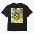 Neymar Jr Brazil World Cup Poster, Soccer Football Wall Art Print Decor Premium T-Shirt Show Support during FIFA World Cup 2026 Group Stage for Fans of Messi, Neymar and Mbappe and Brazil, Bringing Championship Spirit, Famous Goals, Roaring Crowds